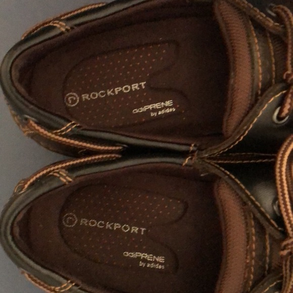 Men’s Rockport Adidas Brown Leather Boat Shoes - Picture 6 of 8